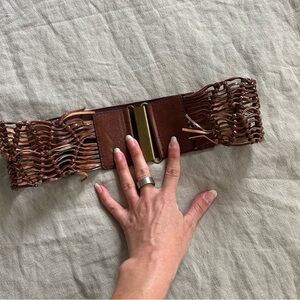 Brown Woven Belt